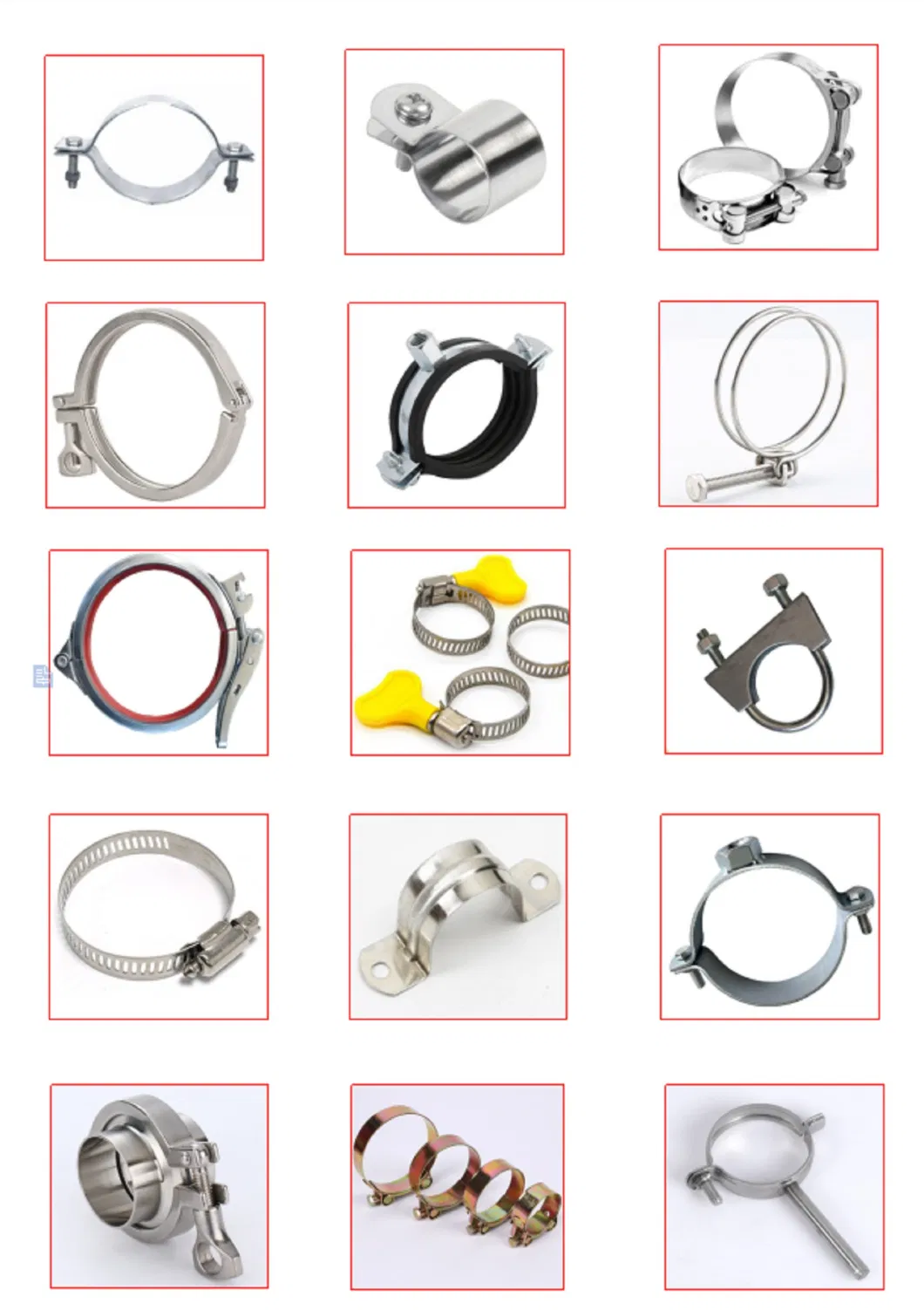 Manufacturers Wholesale Stainless Steel Throat Hoop Hoop Security Monitoring Clamp Clamp Gas Pipe Clamp