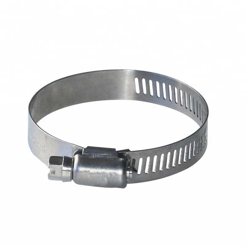 Adjustable W4 Stainless Steel Worm Drive American Type Gas Hose Clamp Oil Hose Clip Water Pipe Clamp, 72-95mm
