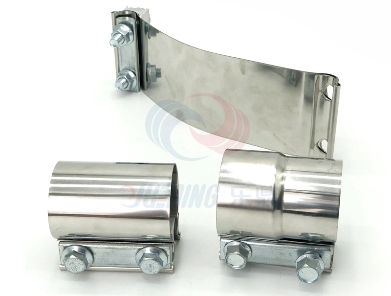 304 Stainless Steel Band Metal Gas Hose Aluminized Steel Butt Clamp