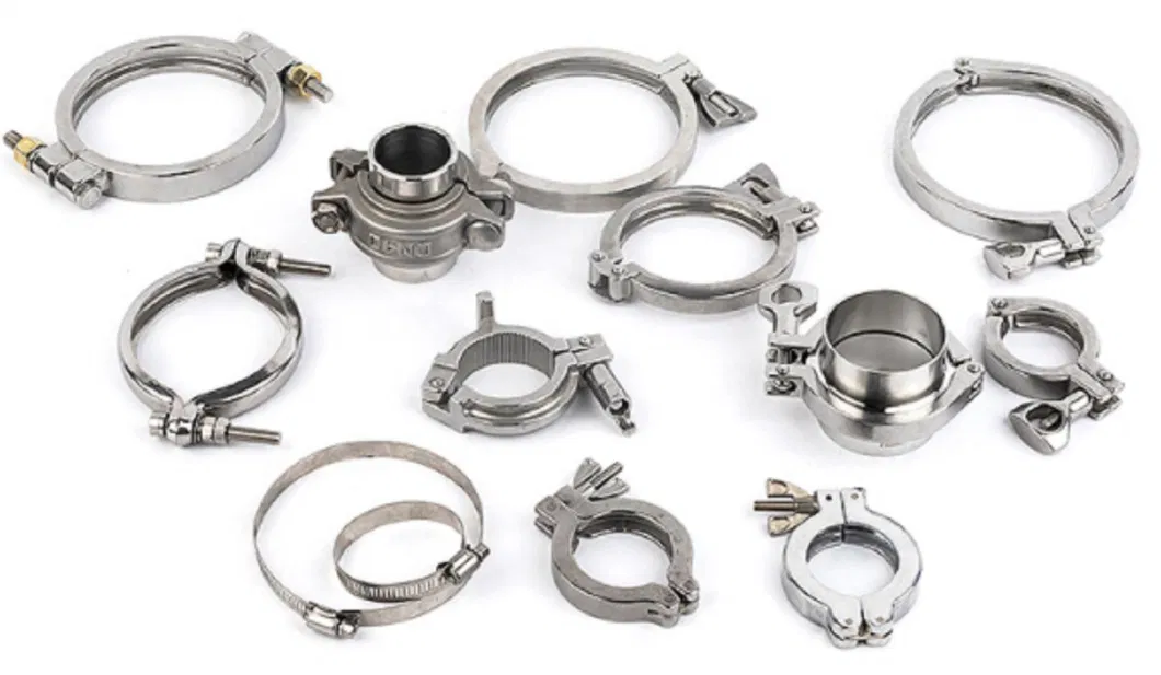 Manufacturers Wholesale Stainless Steel Throat Hoop Hoop Security Monitoring Clamp Clamp Gas Pipe Clamp