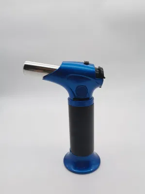 Double Lock of Refillable Gas Torch with Ceramic Protector