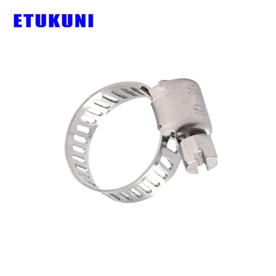 Manufacturer of Mini America Type Worm Drive Hose Clamp Gas Tube W4 Stainless Steel