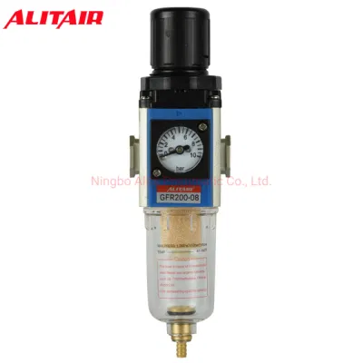 Manual Drain Low Pressure Gfr Series Airtac Pneumatic Air Compressor Filter Regulator