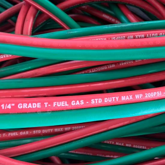 Heat Resistant Twin Welding Rubber Hose for Gas/LPG/Air Delivery with ISO3821 Standards